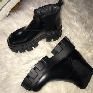 Prada Chelsea Lug Boots